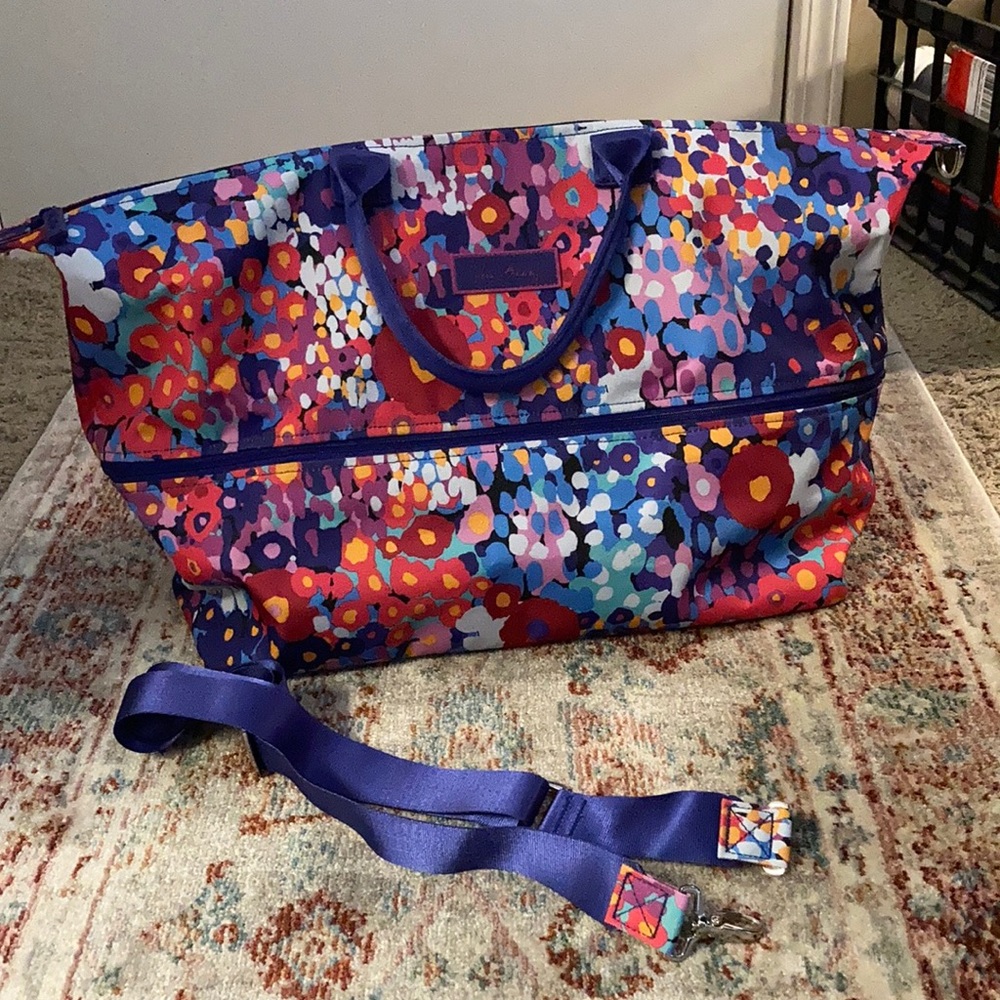 Vera Bradley watercolor expandable duffel